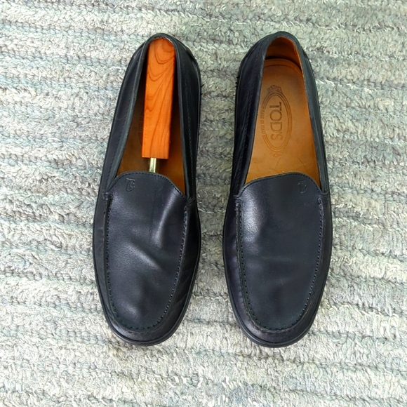 Tods Loafers Black 9.5 - Picture 1 of 3